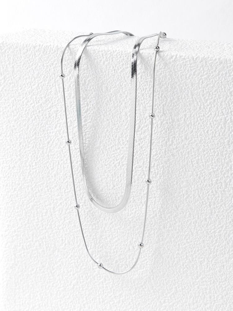 MOTF PREMIUM SIMPLE LAYERED NECKLACE | SHEIN