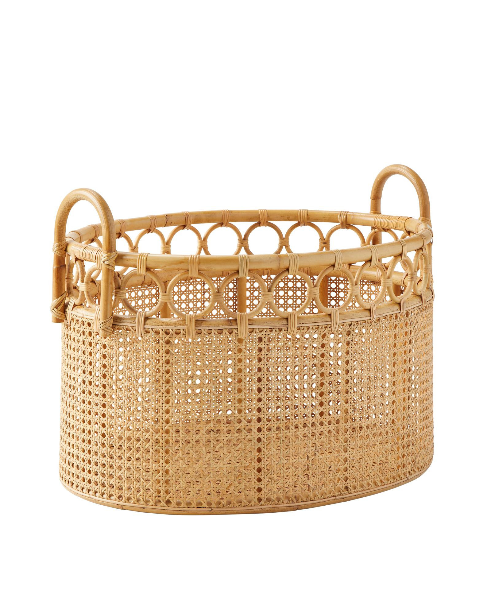 Westchester Rattan Storage Basket | Serena and Lily