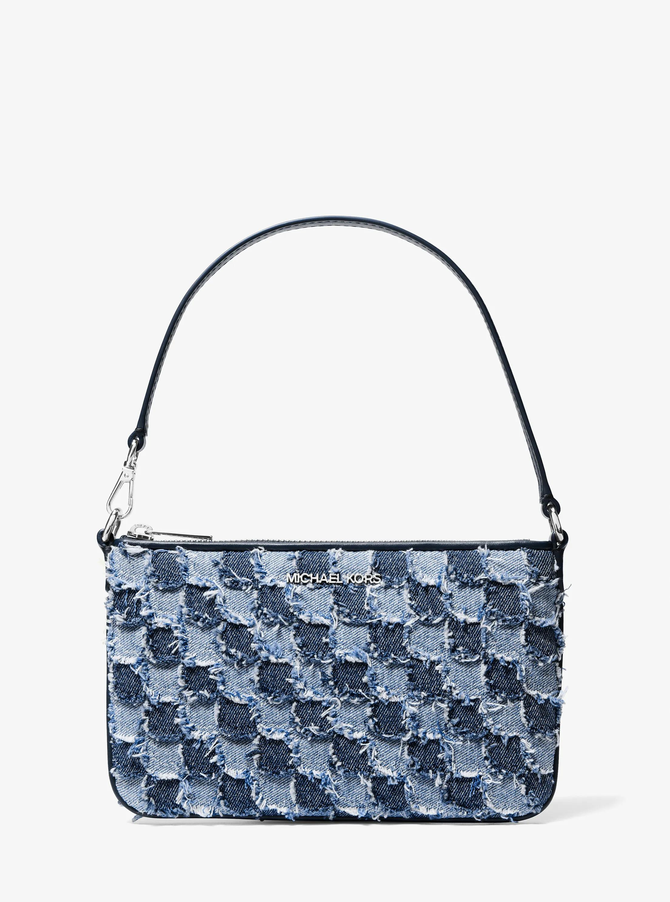 Jet Set Travel Small Patchwork Denim Convertible Wristlet | Michael Kors US