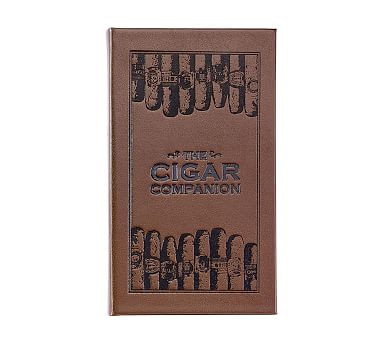 Cigar Companion Leather-Bound Book | Pottery Barn (US)