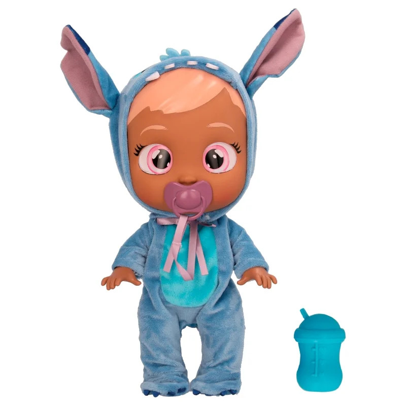 Cry Babies Disney Nurturing Baby Doll Inspired by Stitch, Dressed up in His Personalized Blue Paj... | Walmart (US)