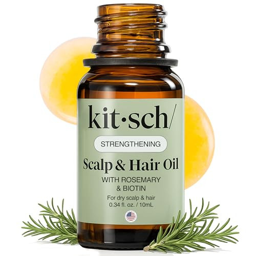 Kitsch Rosemary Oil for Hair Growth – Hair Oil with Biotin, Castor & Jojoba – Pre-Wash Scalp oil for Hair Care – Lavender Scent – 10mL | Ideal Gifts for Women | Amazon (US)