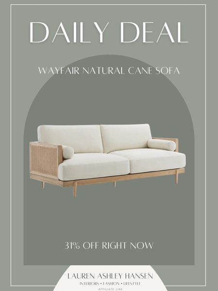 I’m obsessed with this cane upholstered sofa! It’s park of a matching set with an armchair I love, and they’re both so good! On sale right now too! 

#LTKStyleTip #LTKSaleAlert #LTKHome