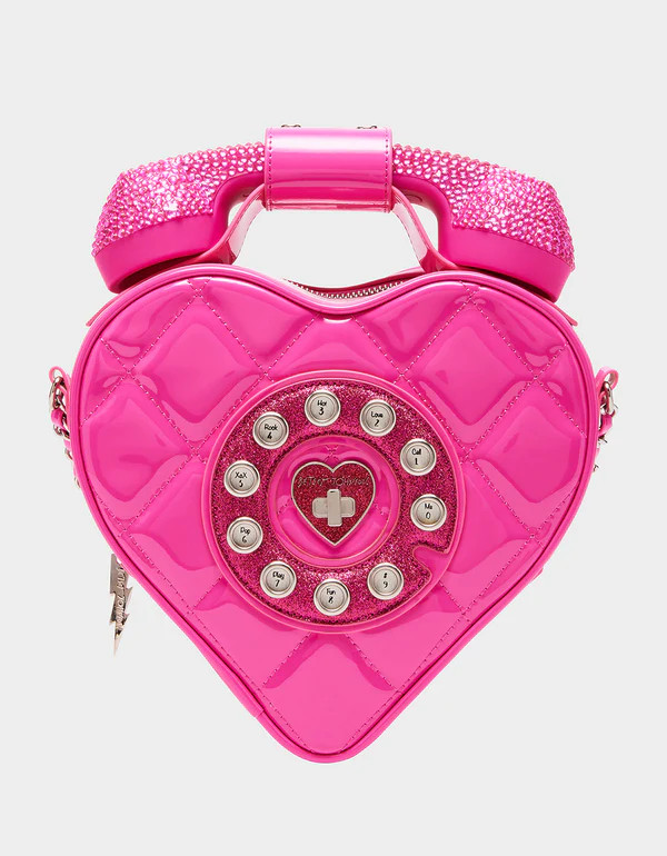 KITSCH PHONE TAG CROSSBODY PINK | Betsey Johnson