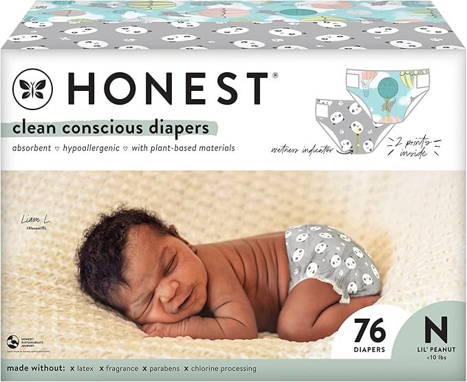 The Honest Company Clean Conscious Diapers | Plant-Based, Sustainable | Above It All + Pandas | C... | Amazon (US)