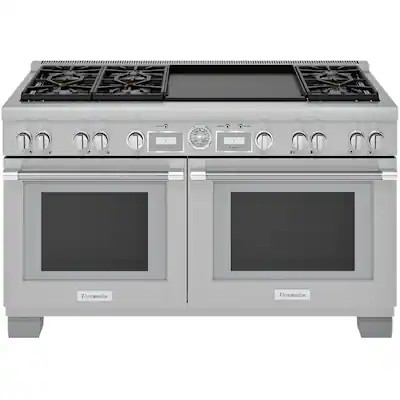 Thermador - ProGrand 10.6 Cu. Ft. Freestanding Double Oven Dual Fuel LP Convection Range with Sel... | Best Buy U.S.