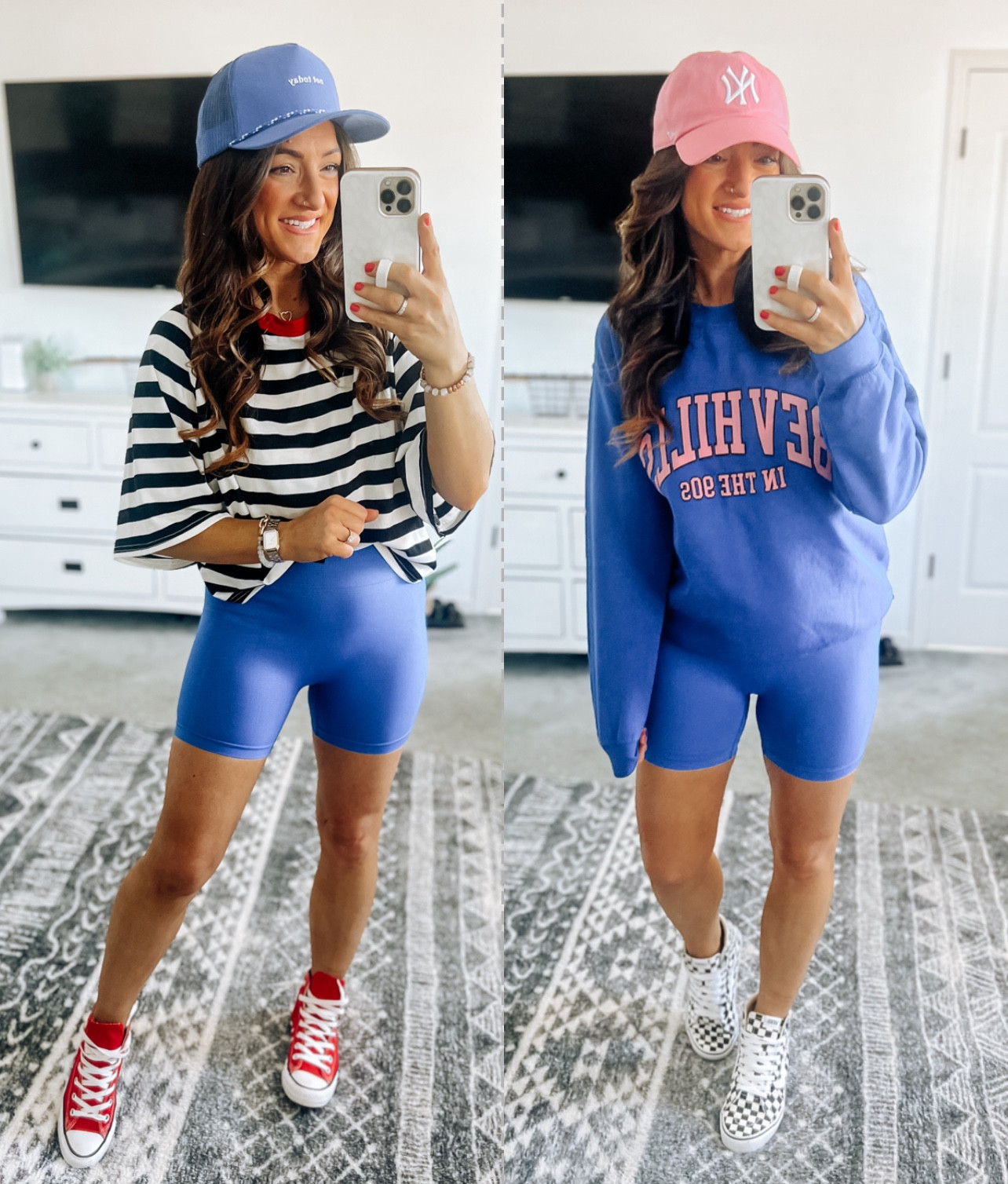 Fun dopamine dressing featuring these blue seamless bike shorts! True to size and have the flattering backside cinch detail! 👌 be sure to use code ameliarose__xo for 20% off year round at Vici too! 

#LTKfindsunder50 #LTKstyletip #LTKSpringSale