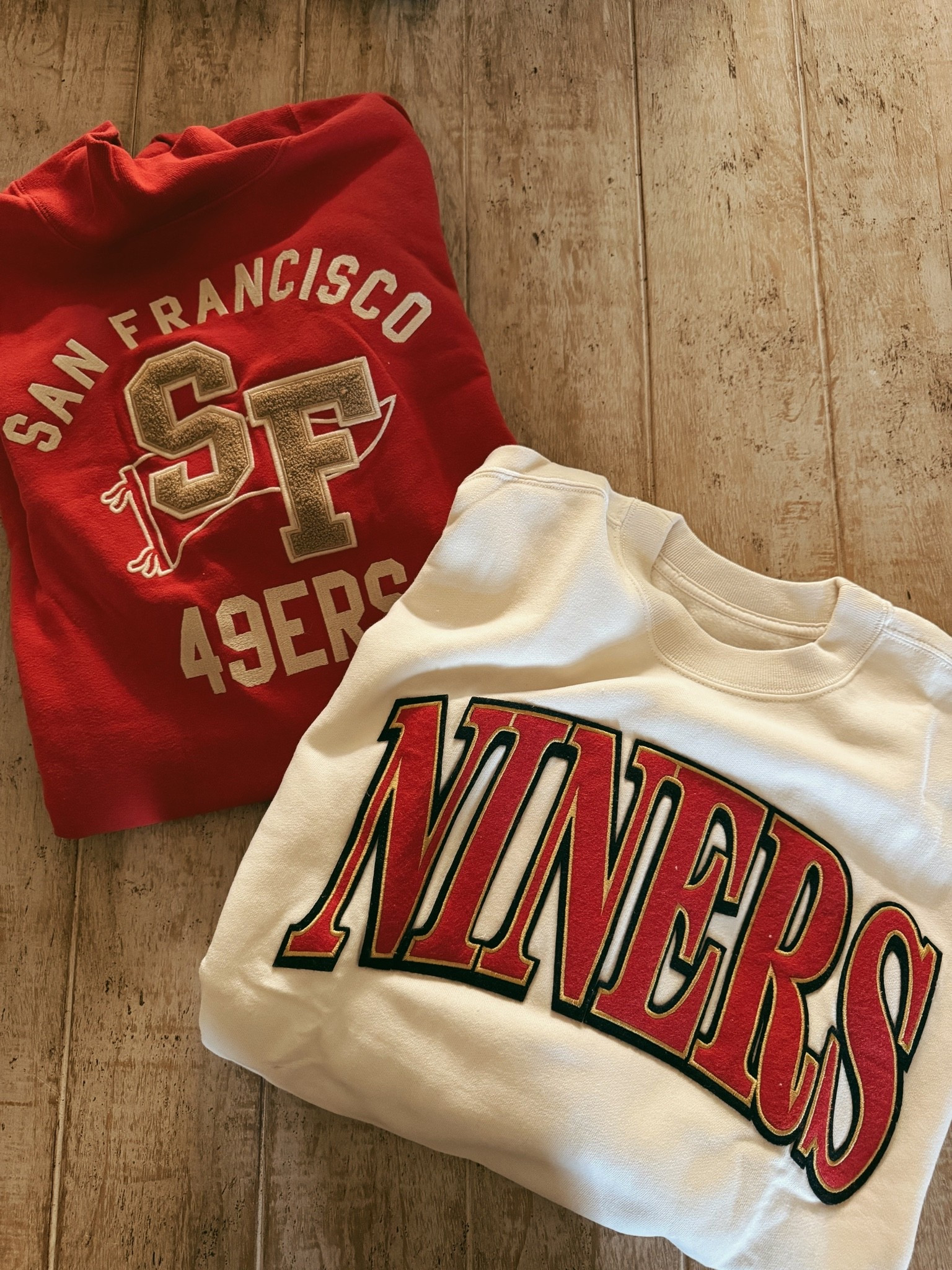 Abercrombie’s Niner gear is here!!! 🏈 let the season begin!
