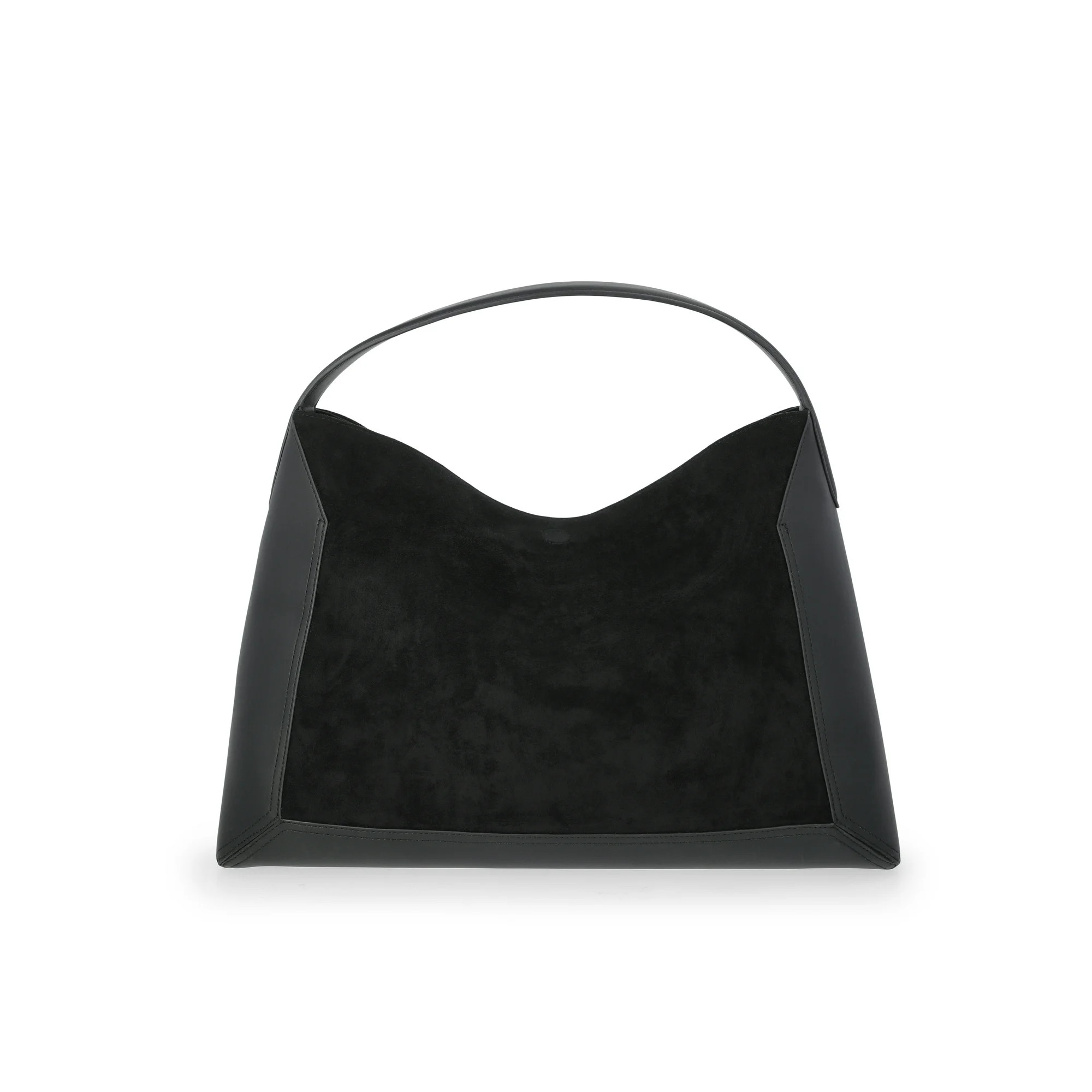 Scoop Women's Faux Suede Hobo Tote Bag, Black | Walmart (US)