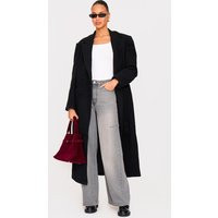 Washed Grey Thigh Split Wide Leg Style Jeans | PrettyLittleThing US
