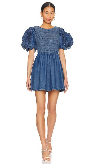 Mya Mini Dress in Classic Blue | Revolve Clothing (Global)