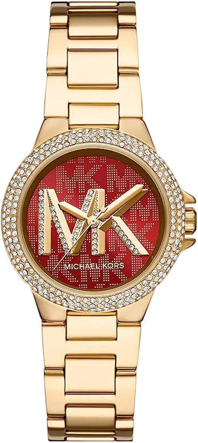 Michael Kors Women's Camille Quartz Watch with Stainless Steel Strap, Gold, 16 (Model: MK7196) | Amazon (US)