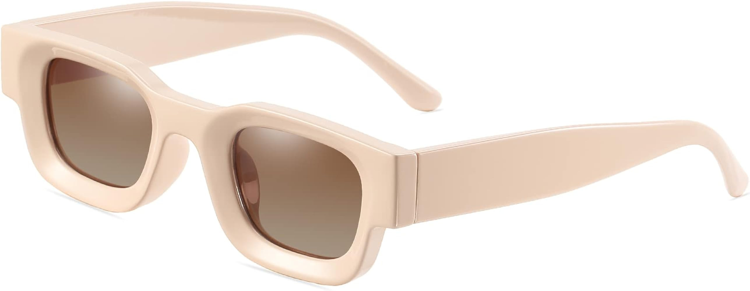 AIEYEZO Modern Thick Rectangle Sunglasses for Women Men 90s Retro Chunky Square Polarized Sun Gla... | Amazon (US)