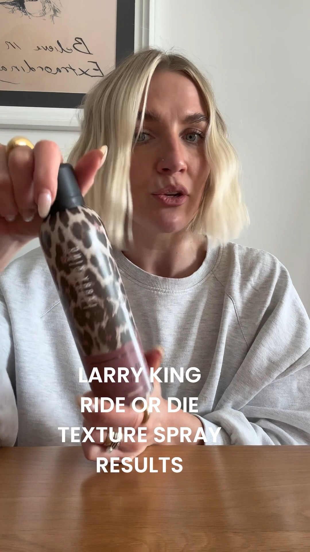 Larry king hair 
Ride or die texture spray 
Hair essentials

#LTKmorningroutine #LTKBeauty #LTKselfcare