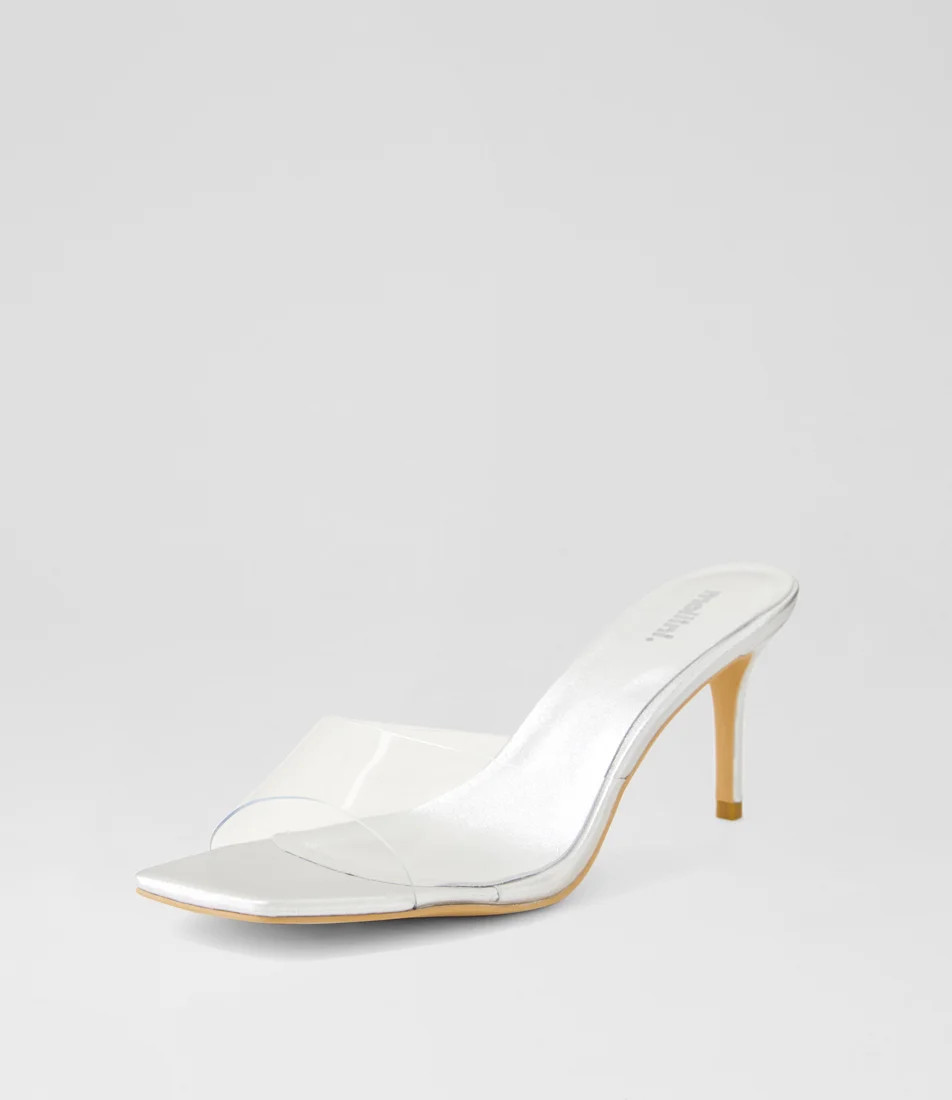 Preeyah Clear Silver Sandals | Styletread (AU)