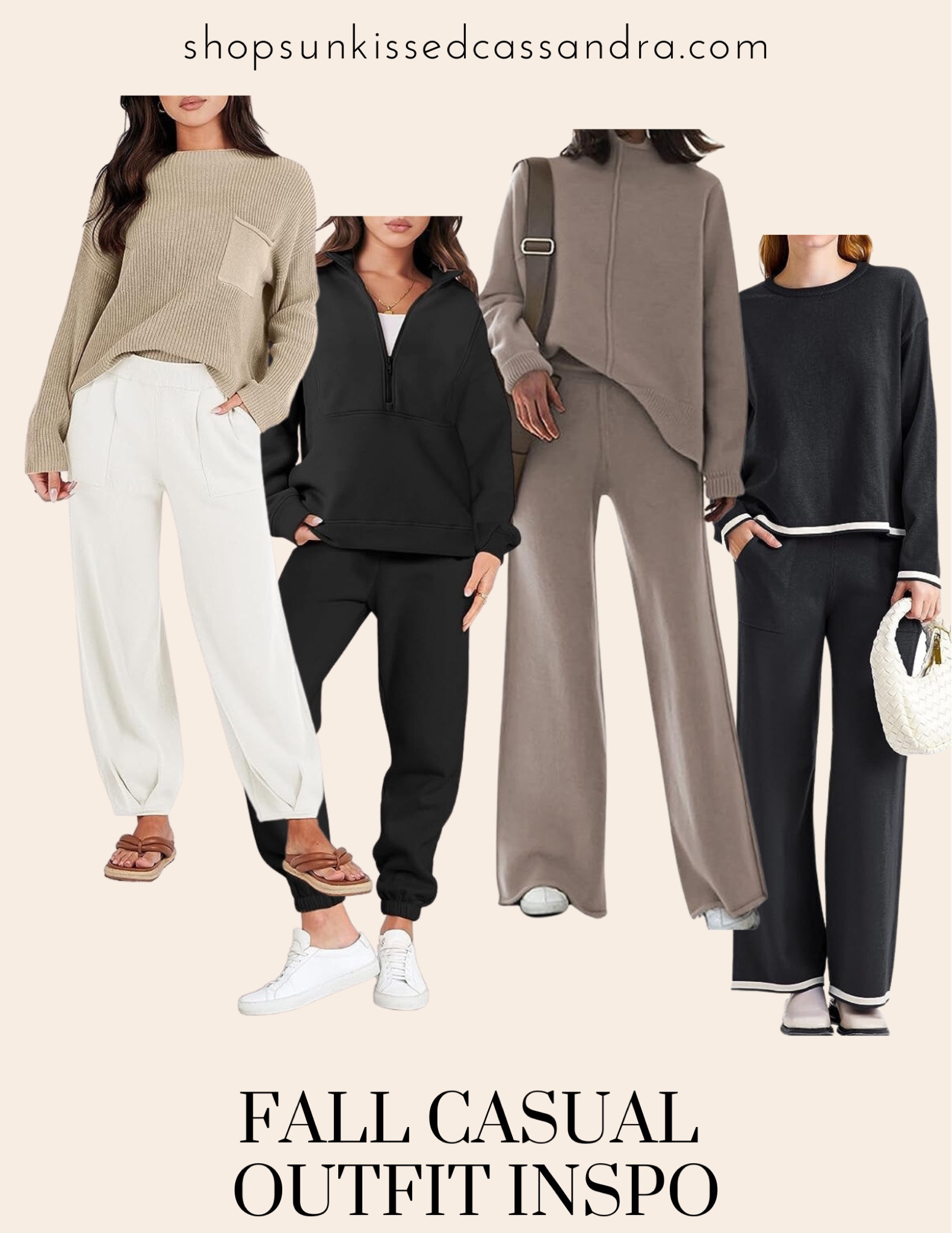 Neutral two-piece sets all season long 🖤🤎

#LTKunder100 #LTKstyletip #LTKSeasonal