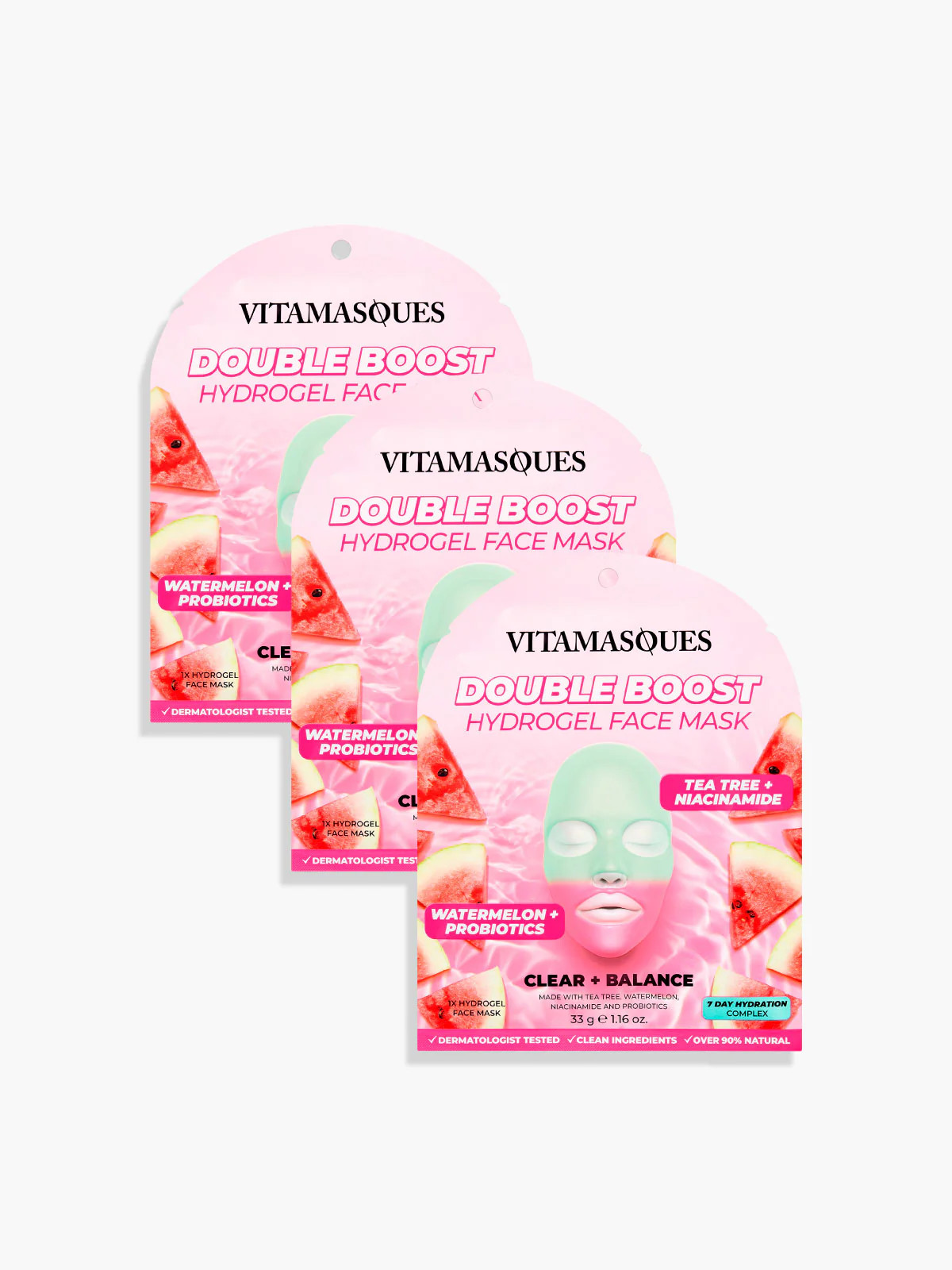 Double Boost Hydrogel Face Mask | Vitamasques (US)