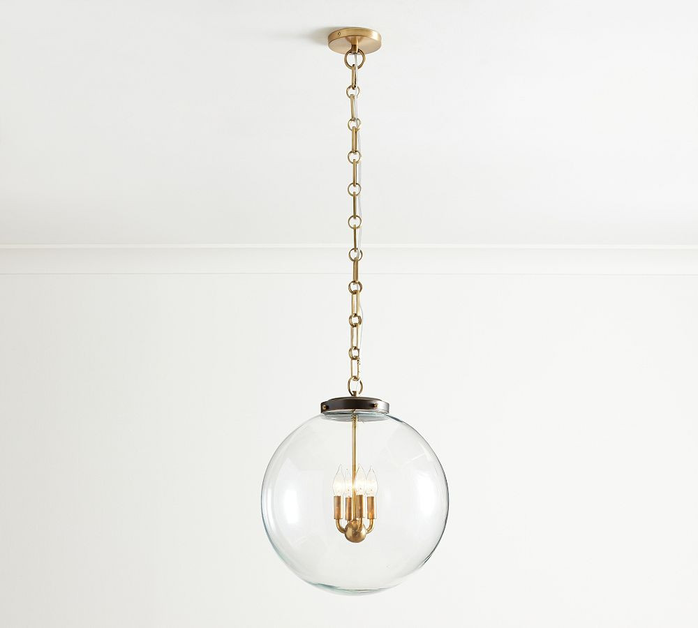 Anthony Recycled Glass Globe Pendant | Pottery Barn (US)