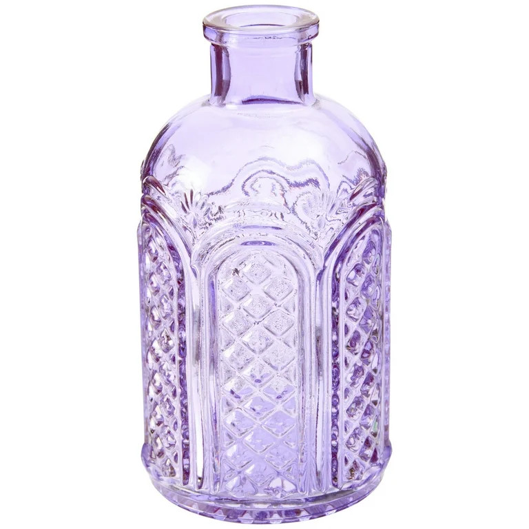 Bridgerton Glass Vase, Purple | Walmart (US)
