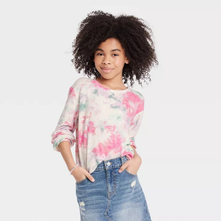 Girls' Cozy Pullover Shirt - Cat & Jack™ | Target