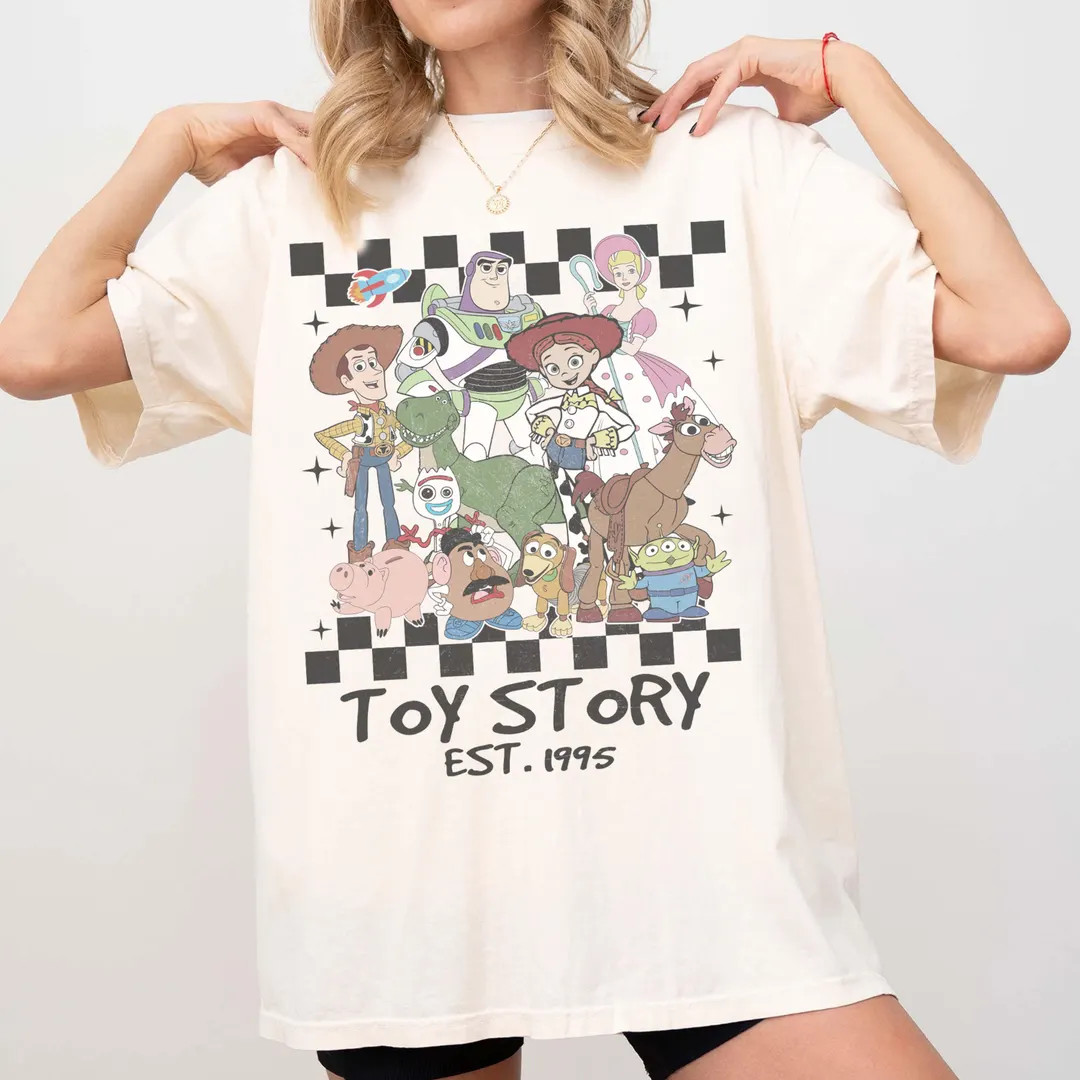 Retro Toy Story Shirt, Woody Buzz Disney Shirt, Vintage Disney Pixar Family Trip Tee, Disneyland ... | Etsy (US)