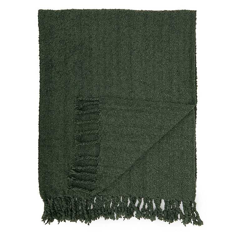 Sage Woven Boucle Throw | Kirklands Home | Kirklands