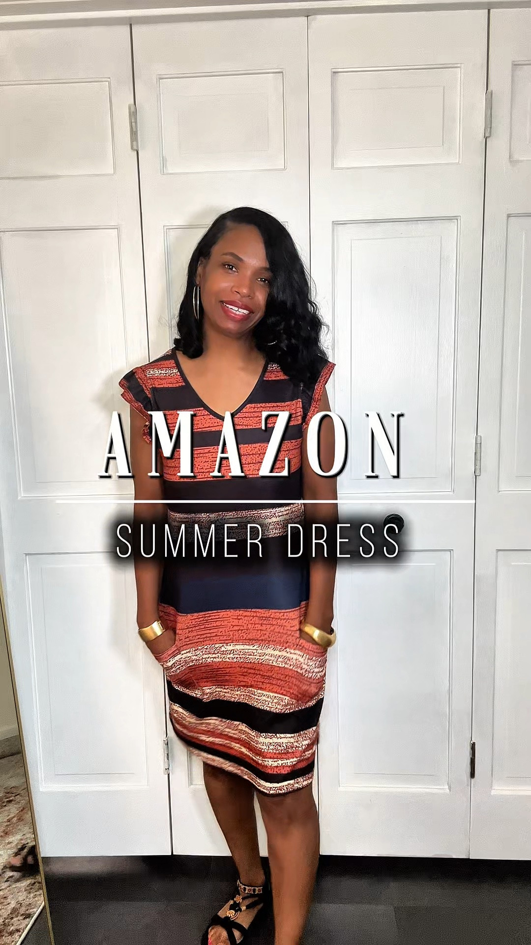 Amazon ruffle sleeve dress for summer.

#LTKootd
