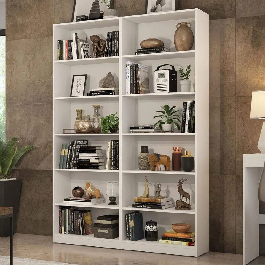 Kit Madesa com 2 Estantes Livreiro 6908 - Branco | Amazon (BR)