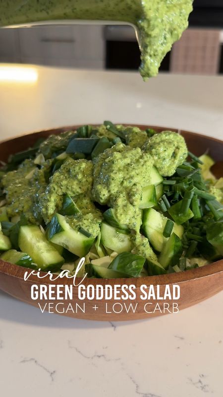 VIRAL GREEN GODDESS SALAD ✨ originally by Baked by Melissaa

You guys know I’m a sucker for a good salad 😭 this one did not disappoint AT ALL! This salad went viral back and 2021 and I cannot believe that I am just now trying it!!! 

It’s 10/10 and it is vegan! 

Have you tried this salad?


#LTKMostLoved #LTKVideo #LTKhome