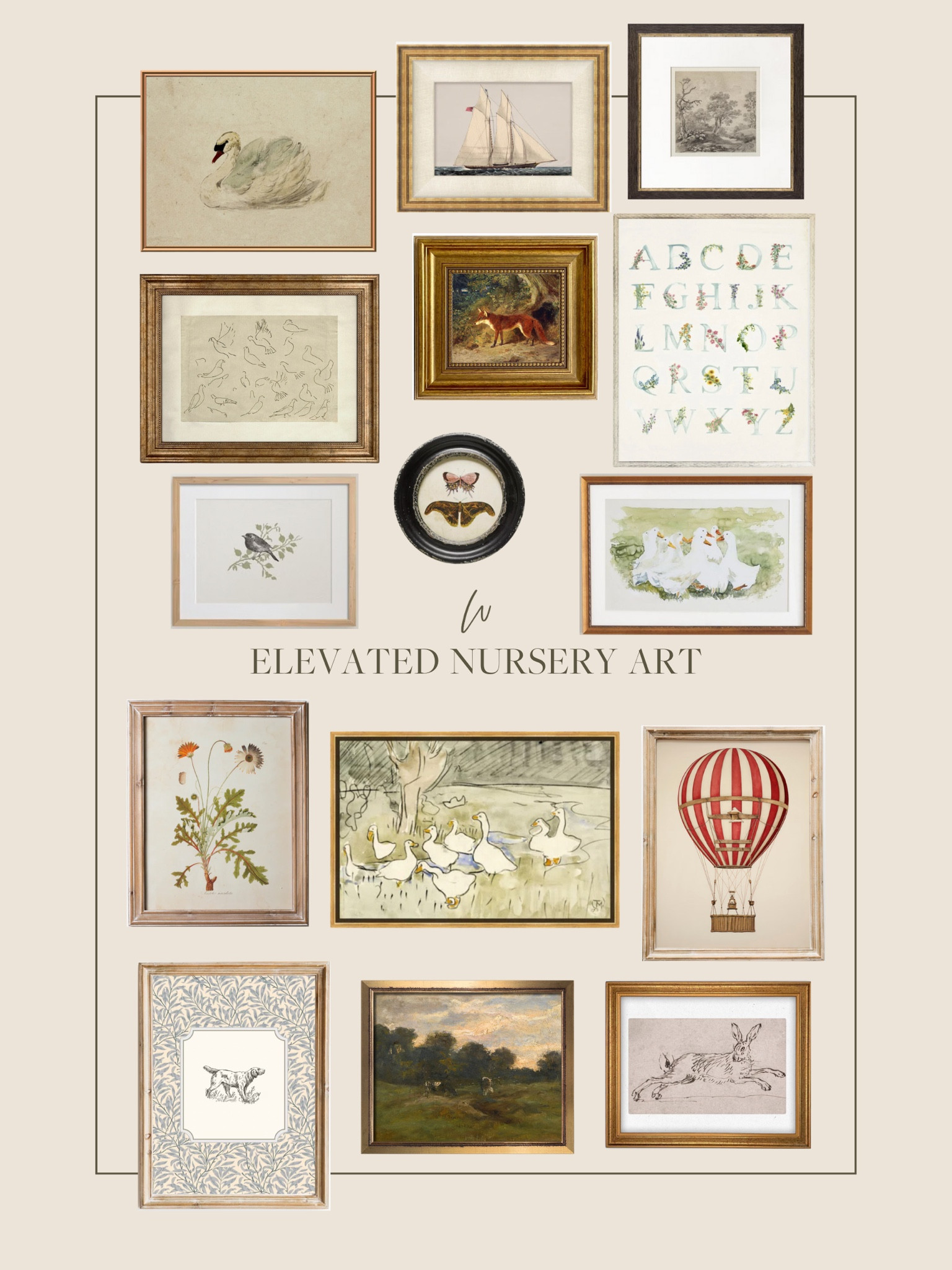 Elevated nursery art for the little ones! With baby girl almost here, I’m tying all loose ends including her wall art! I love the variation here between still life, landscape, animals, and themed prints. Perfect for any little boy or girl! 

#LTKbaby #LTKstyletip #LTKhome