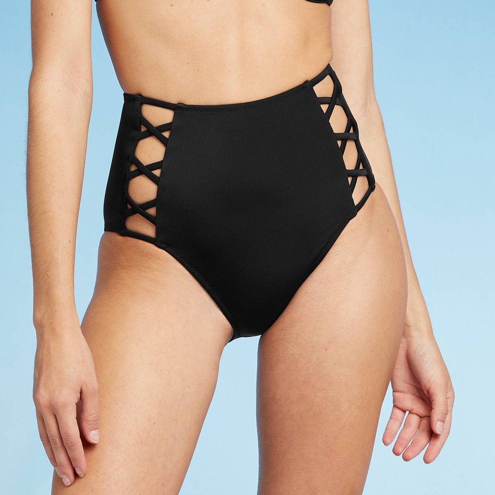 Woen's Caged High Waist Bikini Botto - Shade & Shore™ | Target