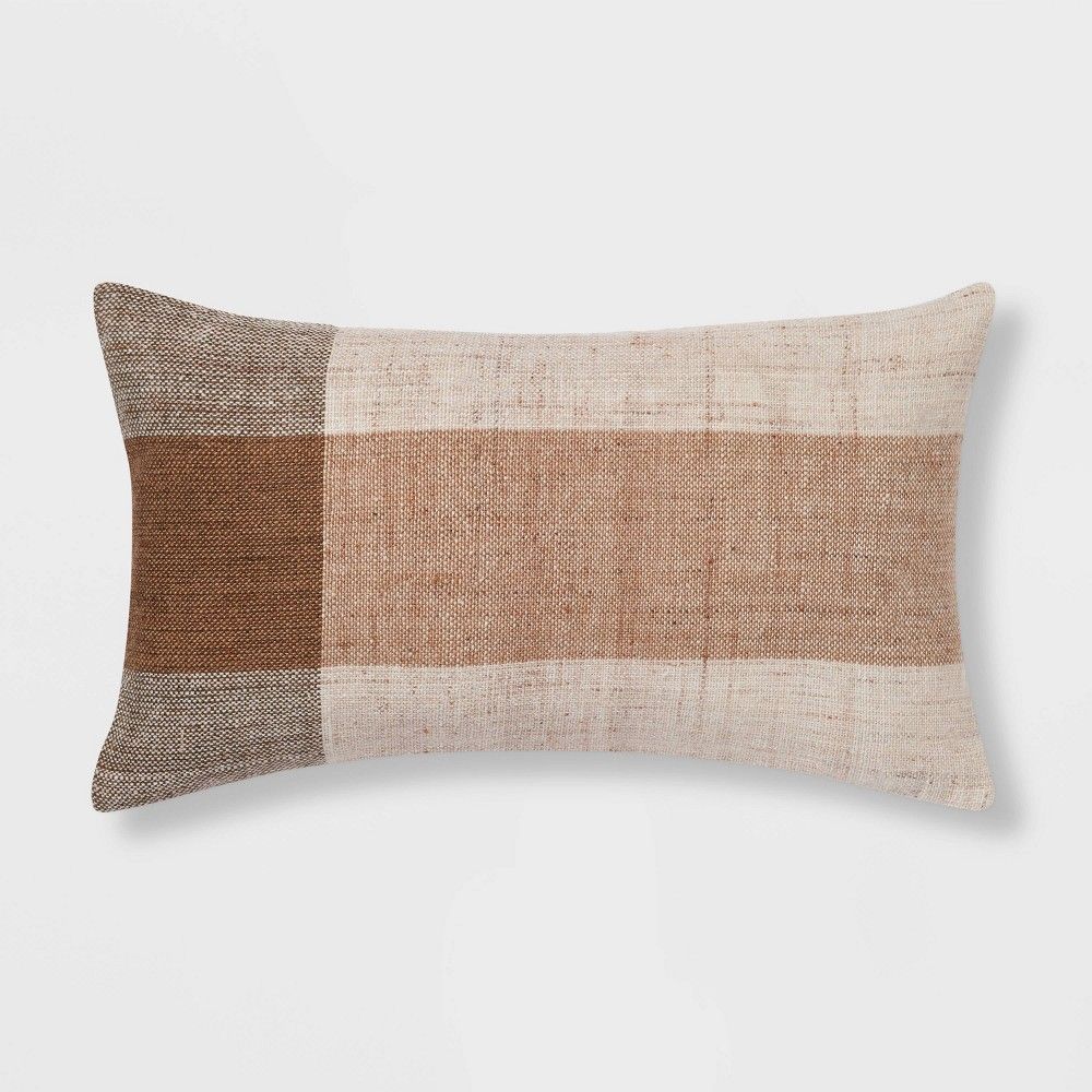 Oversized Textured Woven Lumbar Throw Pillow - Threshold | Target