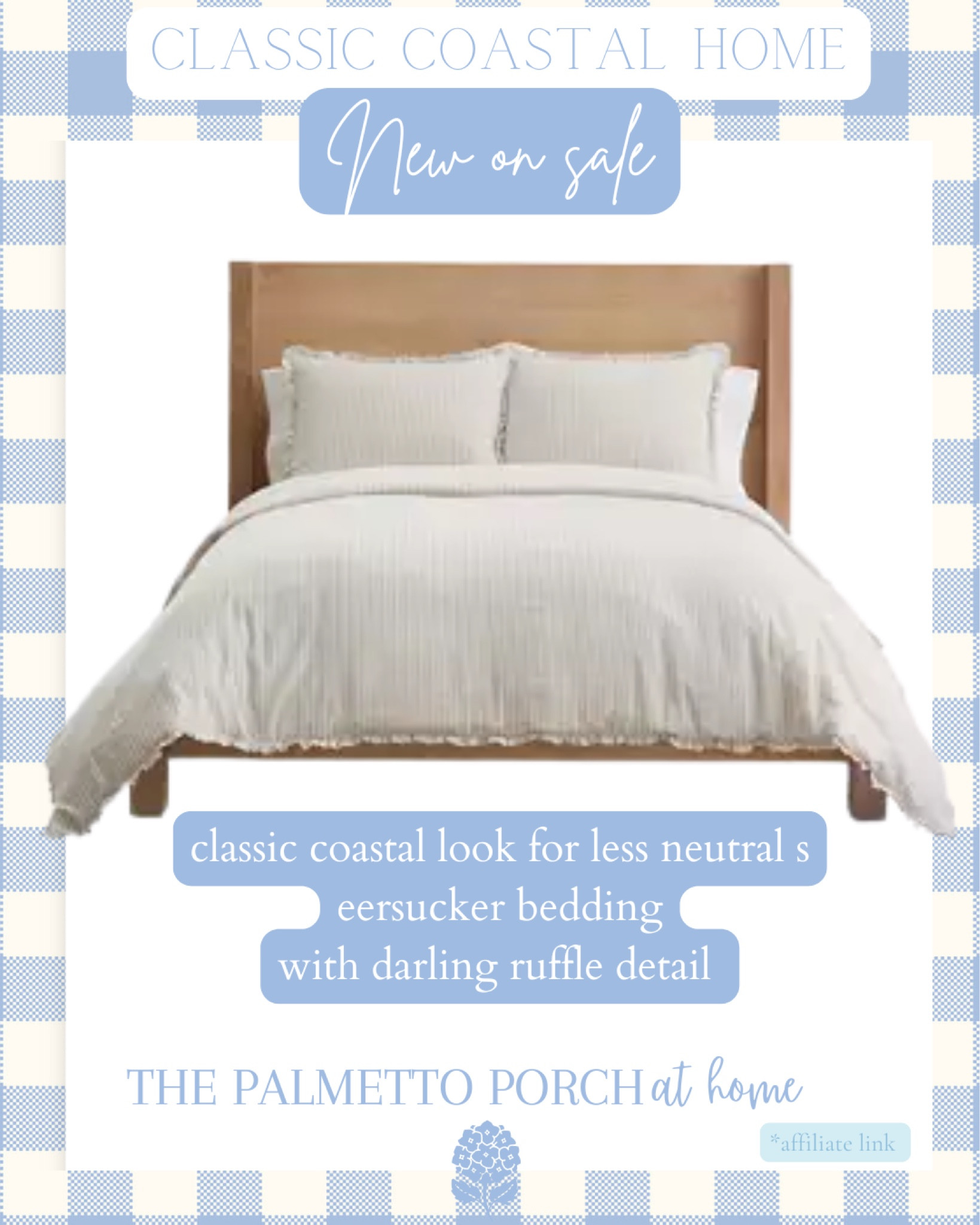 Classic coastal neutral bedding 

#LTKHome