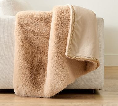 Faux Fur Mink Throw | Pottery Barn (US)