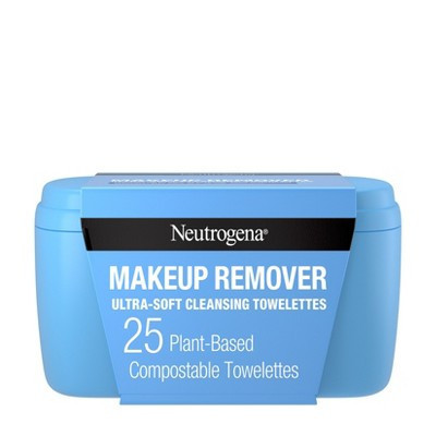 Neutrogena Facial Cleansing Makeup Remover Wipes with Vanity Case - 25ct | Target