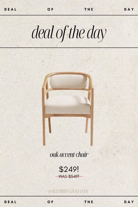Deal of the day / accent chair from Ballard designs on super sale! 

#LTKhome #LTKsalealert #LTKFind