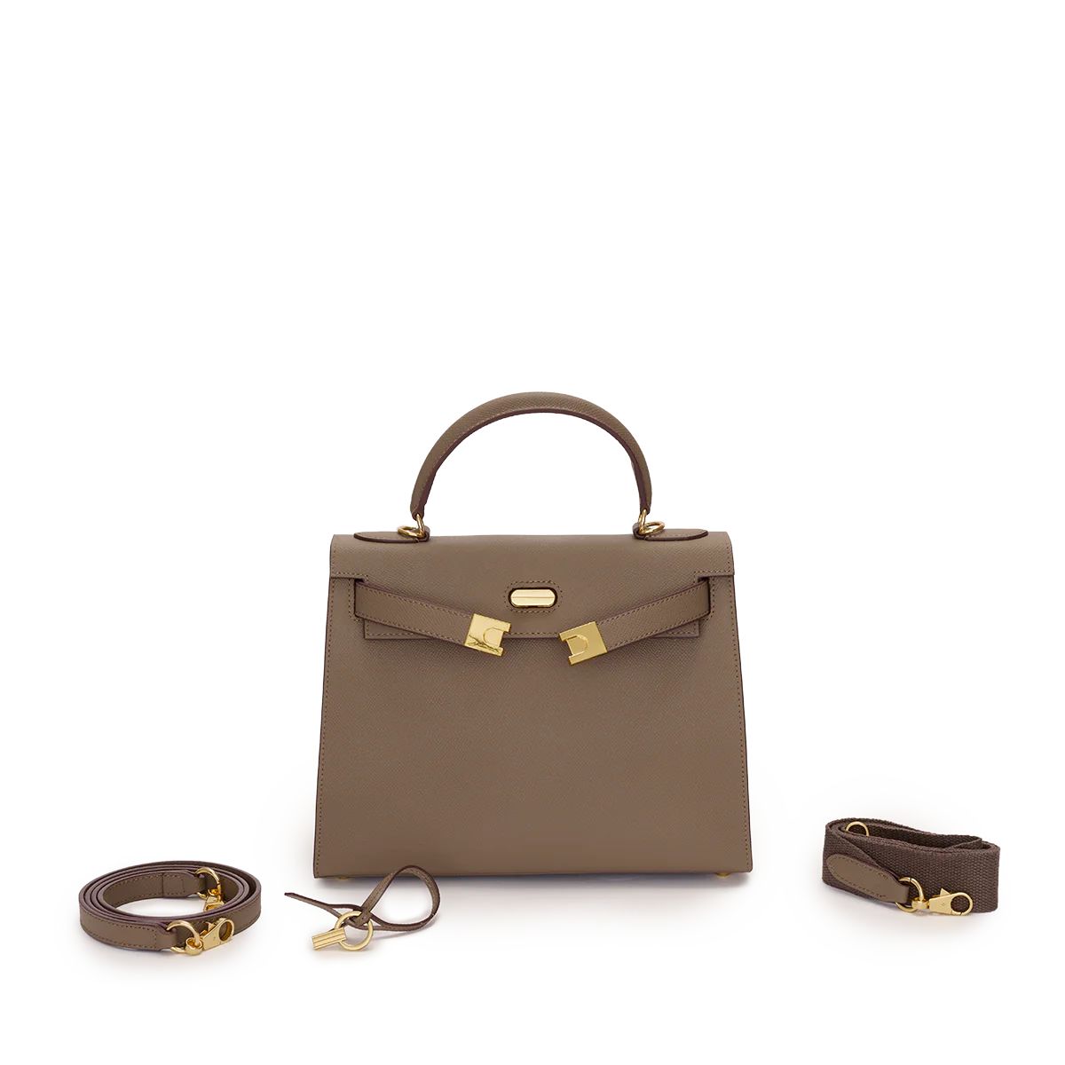 Supersize Evie Leather Bag Mocha | Lily and Bean