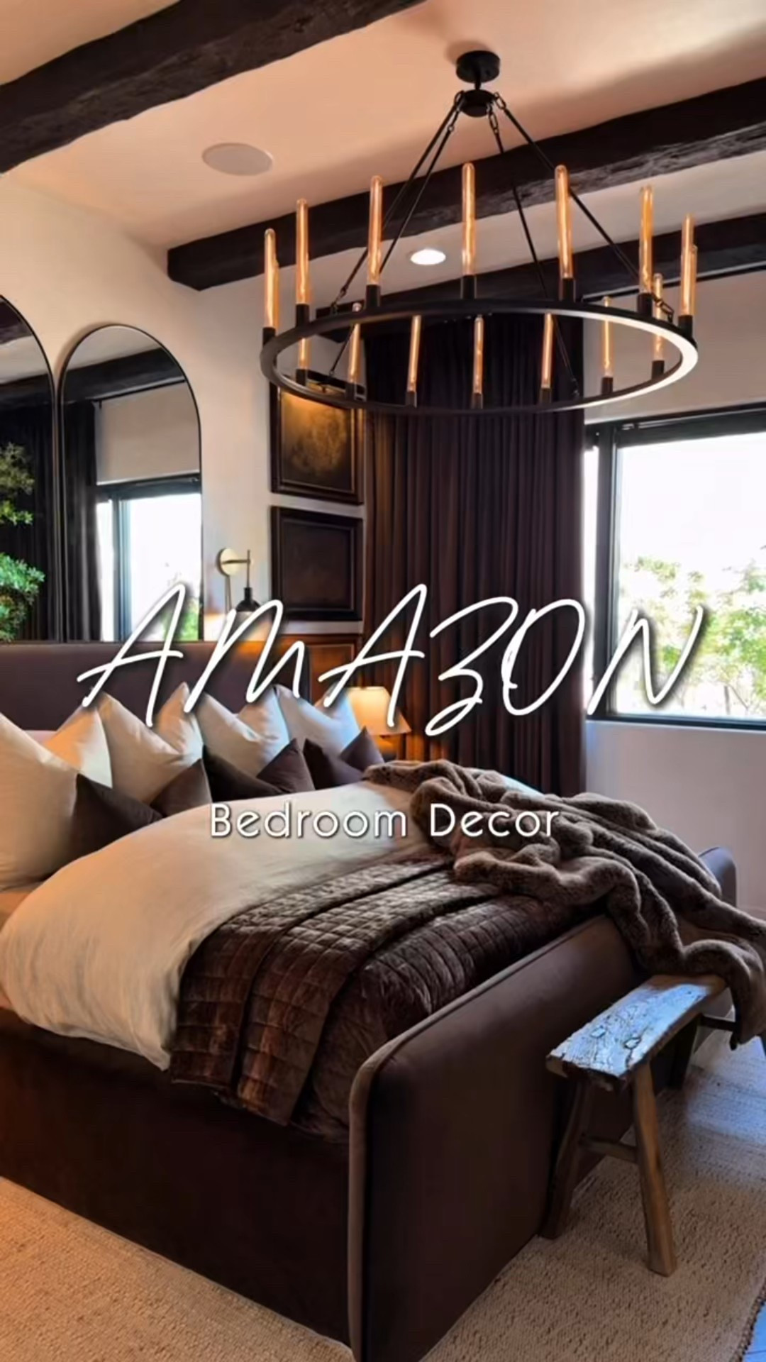 My brown velvet bedroom is almost all from Amazon! Plush bedding, velvet curtains, throw, jute rug, tree planter, fire pit, stunning wall sconces, beams, throw pillows, a moody chandelier, gorgeous lamps + more. It’s cozy, layered, and everything you need for an elevated bedroom vibe on a budget. 🤎

#AmazonHome #AmazonFinds #VelvetBedroom #BrownAesthetic #MoodyBedroom #LTKhome #HomeInspo #CozyCorner #BudgetToBougie #AmazonBedding #WallSconces #FirePitStyle #JuteRugVibes #HomeDetails


#LTKStyleTip #LTKHome #LTKU