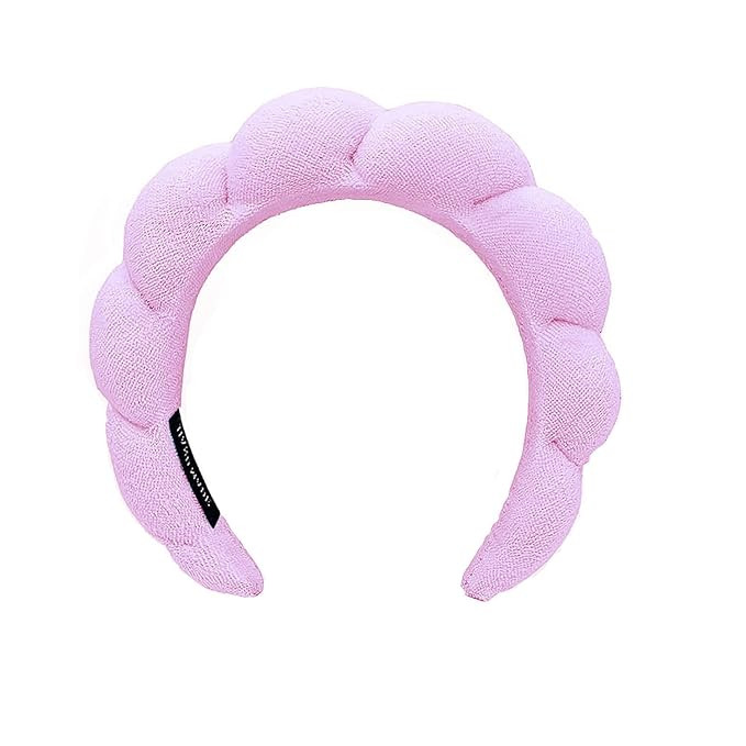 Spa Headbands for Washing Face Makeup Skin Care Headband Women Bubble Facial Beauty Headbands Puf... | Amazon (US)