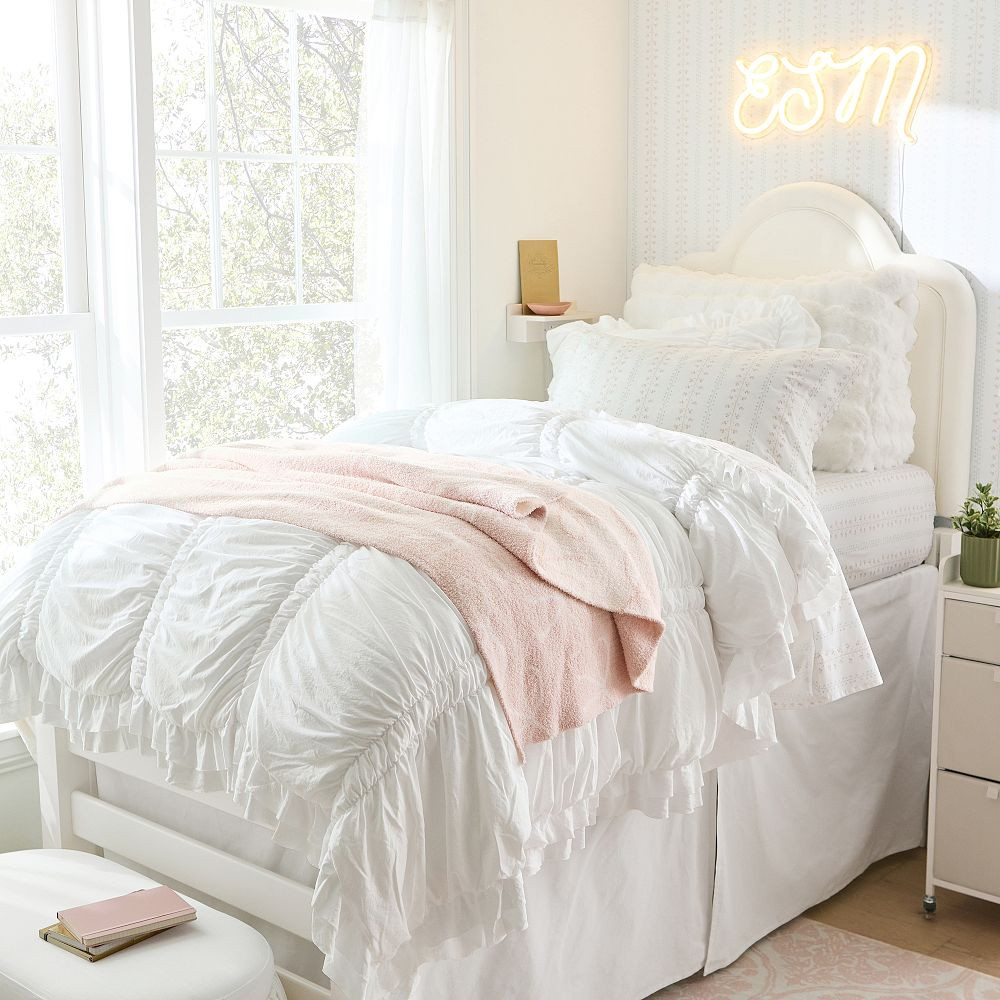 Chloe Ruffle Quilt | Pottery Barn Teen