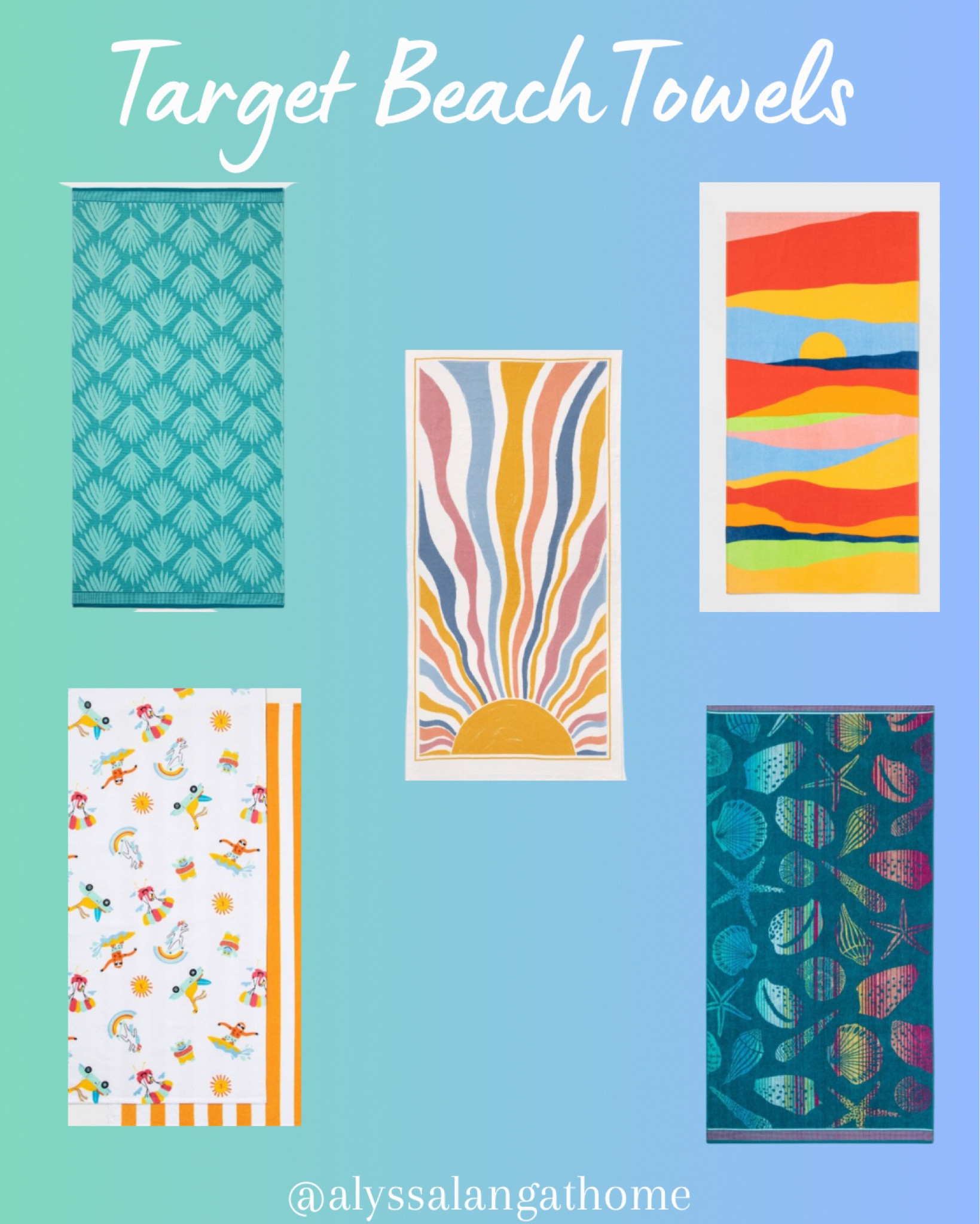 Target beach towels, 20% off through 5/27.  

#LTKsalealert