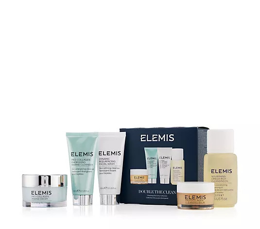 Elemis Cleansing Discovery Gift Set & Marine Cream 30ml - QVC UK | QVC UK