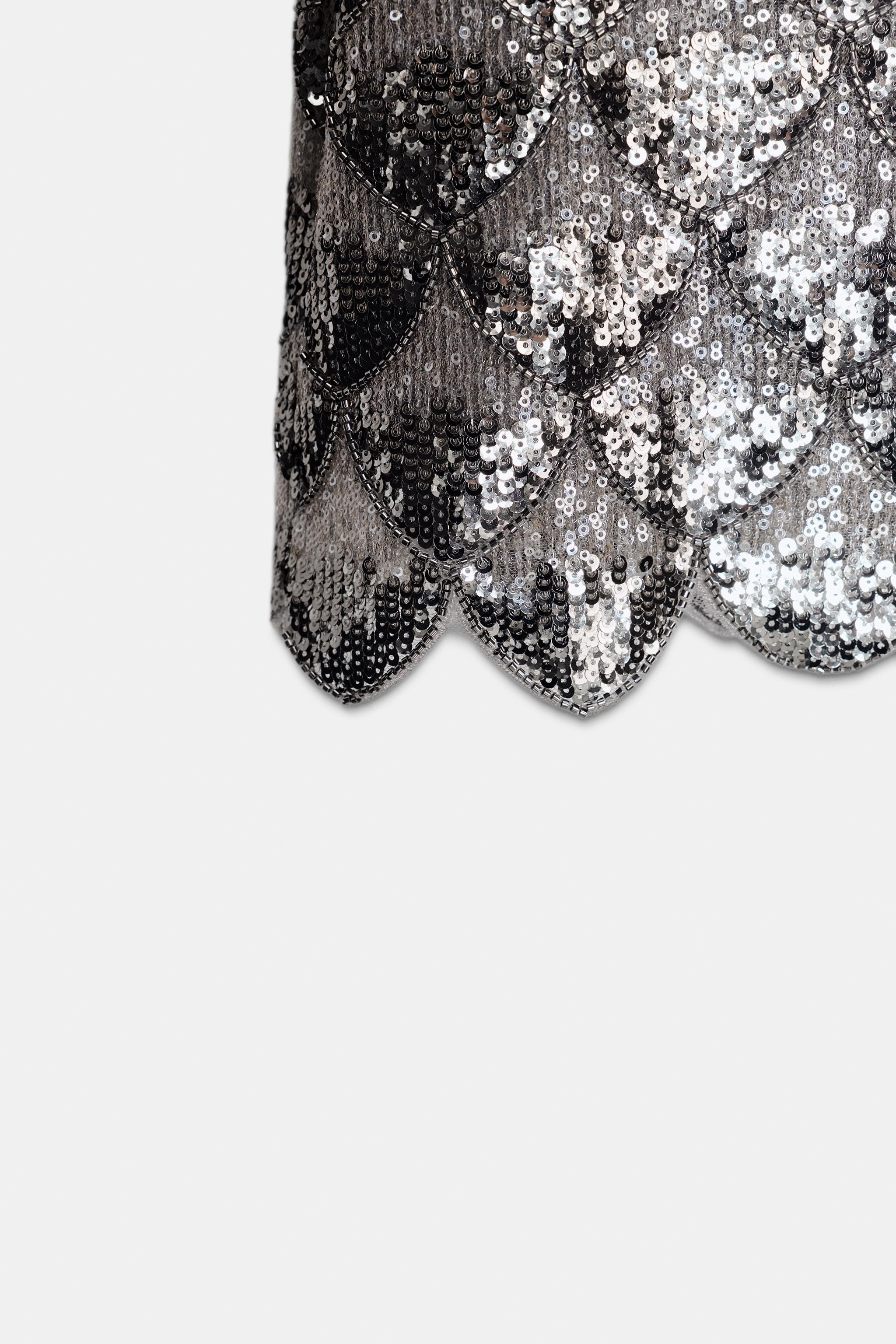 ZW COLLECTION SEQUIN MINI DRESS | Zara US