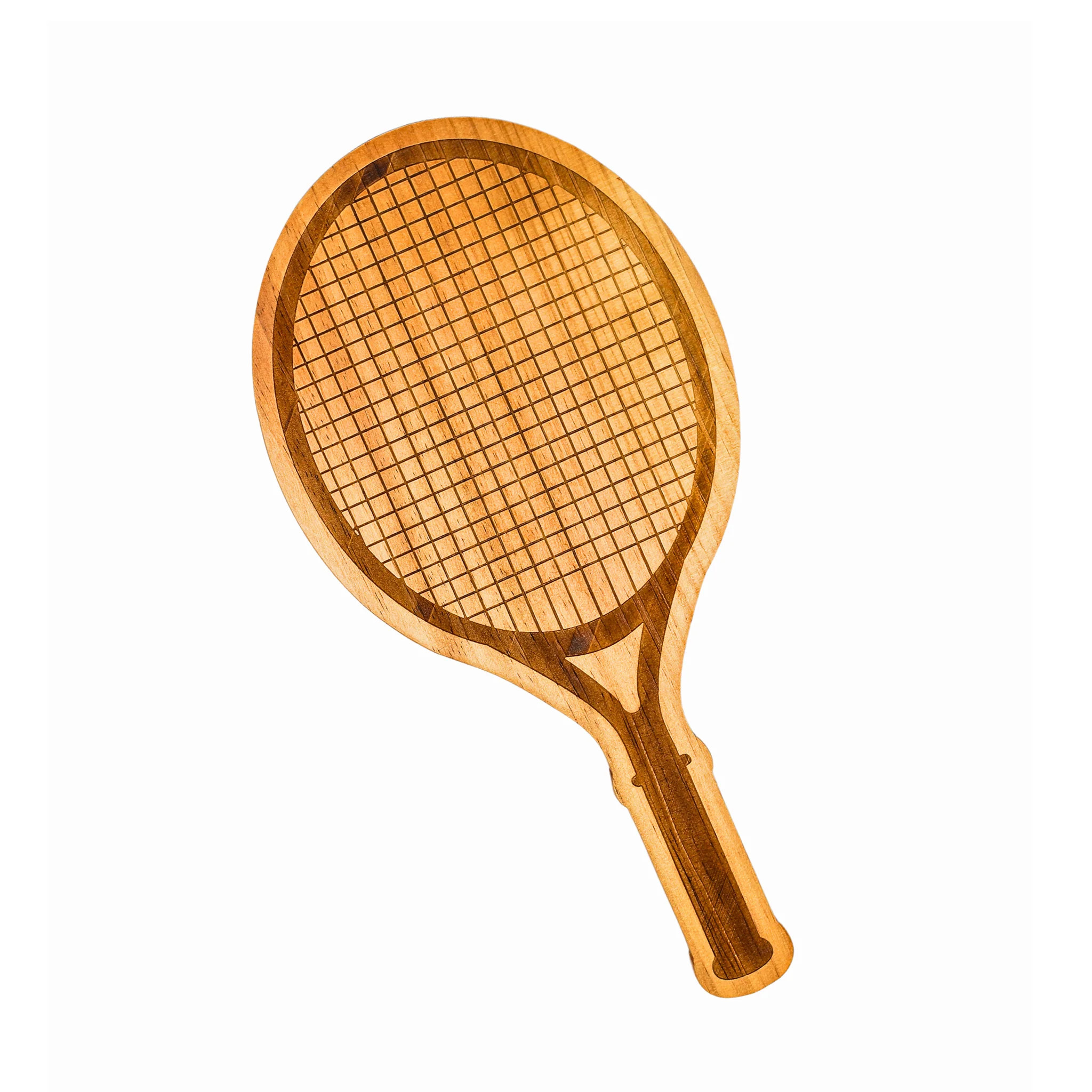 Tennis Racket Wood Board - 9" x 18" | Creative Gifts International