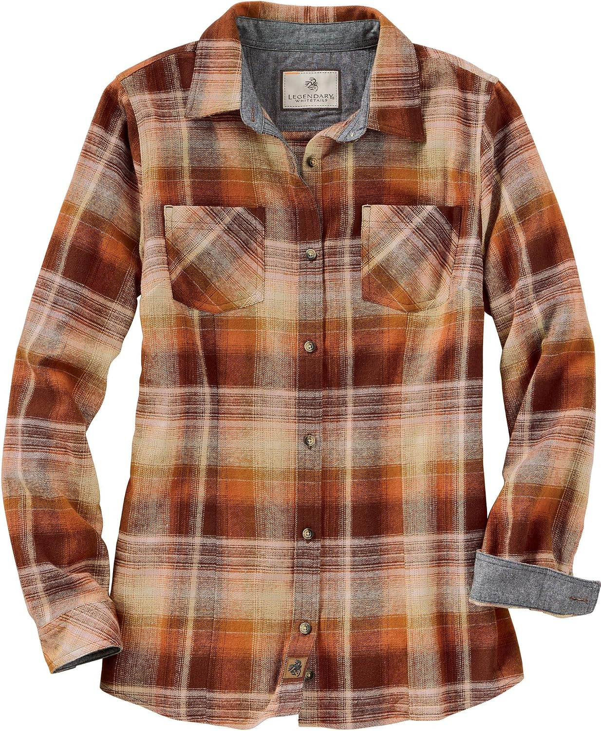 Legendary Whitetails Womens Flannel Long Sleeve 100% Cotton Button Up Shirt | Amazon (US)