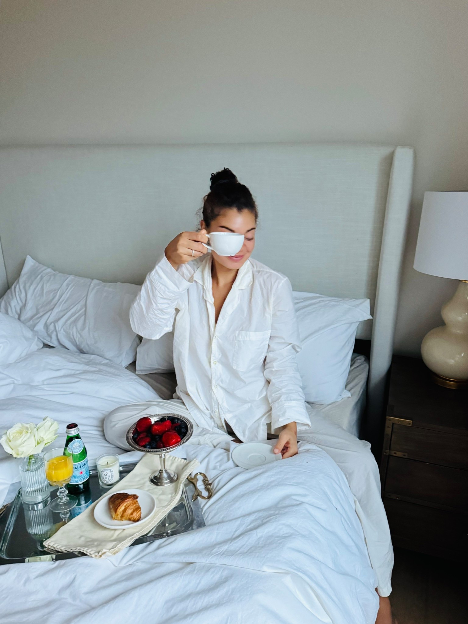 White cotton poplin pajamas are classic, chic, and always in style!

#LTKmorningroutine #LTKdayinmylife