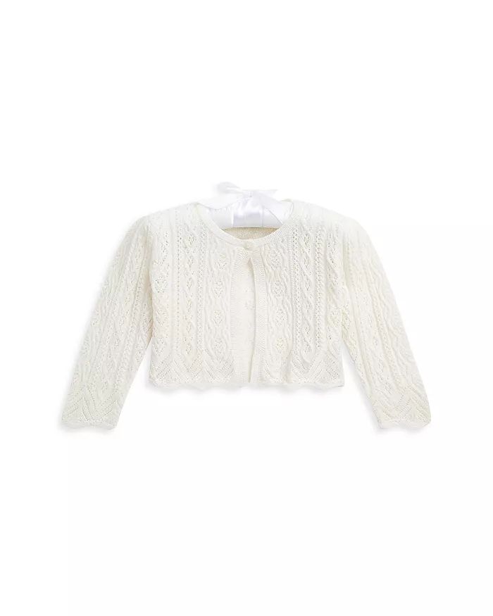 Girls' Pointelle Cable Knit Cardigan - Baby | Bloomingdale's (US)