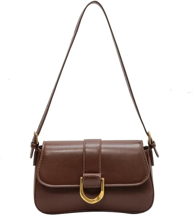 Shoulder Bag for Women Trendy Crossbody Purse Vegan Leather Handbags Clutch Hobo Bags Y2K Saddle ... | Amazon (US)