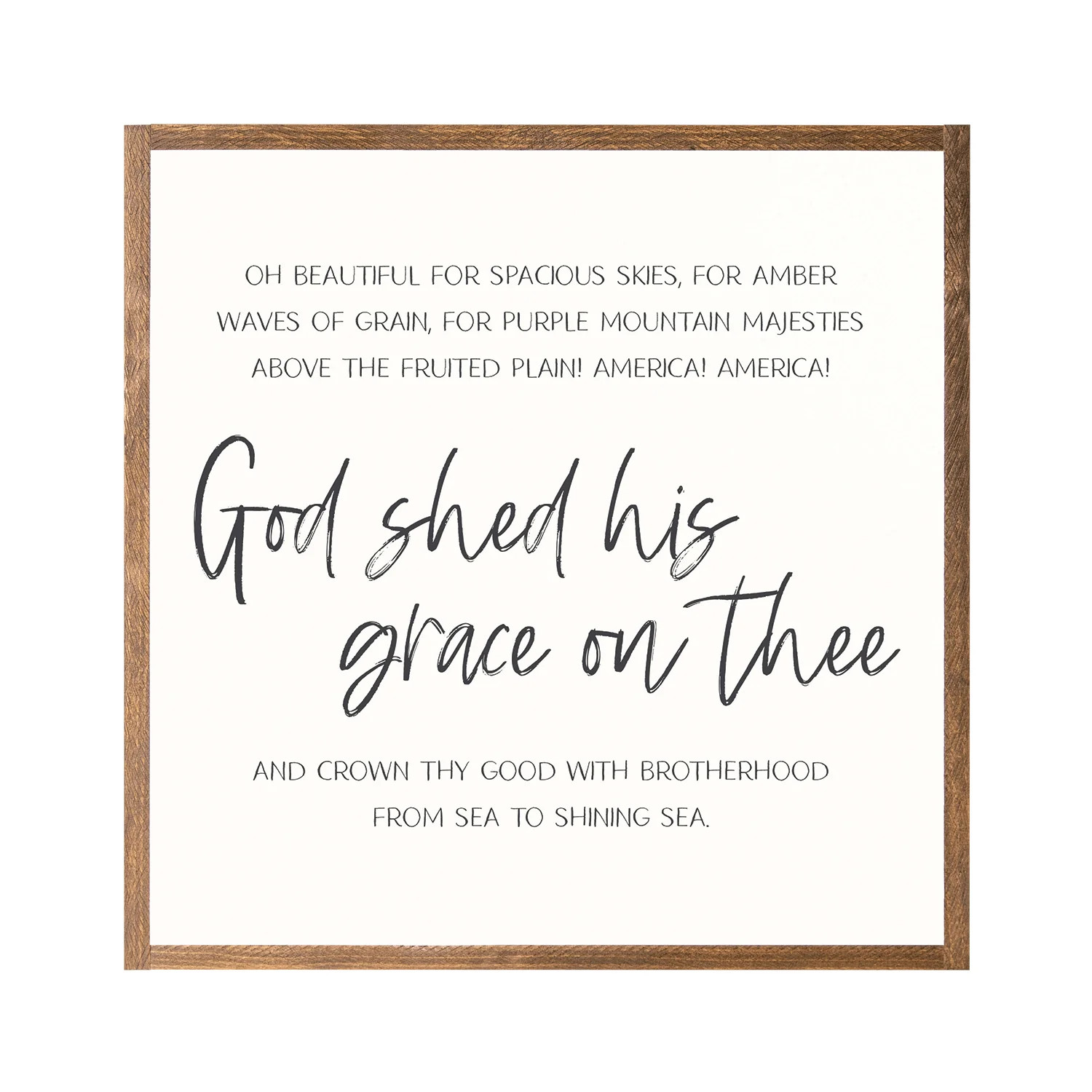 America The Beautiful | Joyfully Said Signs LLC
