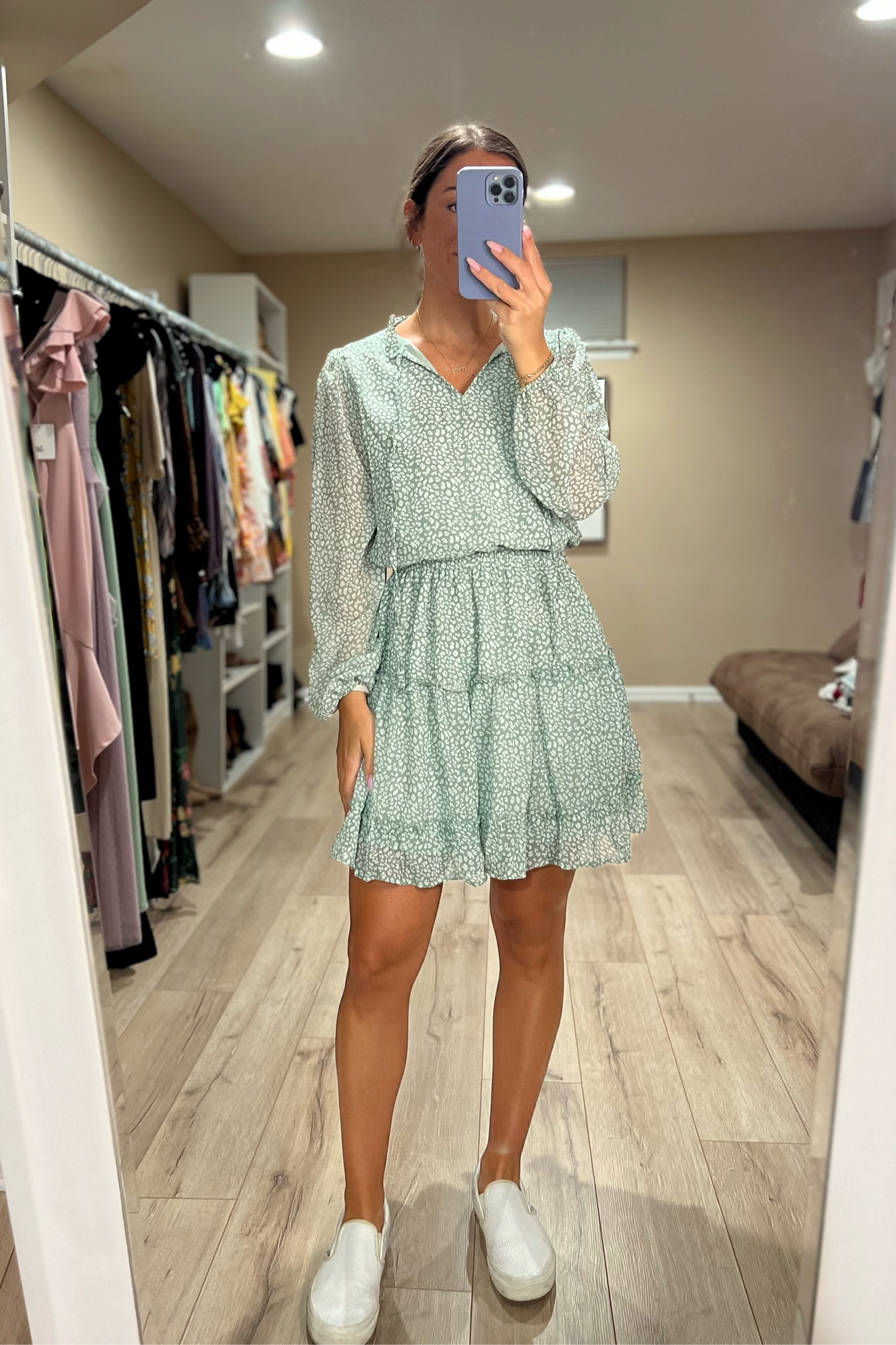 Another day— another teacher dress from Amazon! Available in so many cute prints and colors! + my most worn teacher “sneaks” 